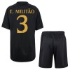 Conjunto (Camiseta+Pantalón Corto) Real Madrid E. Militao 3 Tercera Equipación 23-24 - Niño